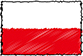 Flag of Poland handwritten image