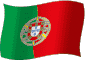 Flag of Portugal flickering gradation image