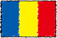Flag of Romania handwritten image
