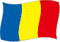 Flag of Romania flickering image