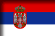 Flag of Serbia drop shadow image