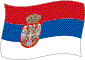 Flag of Serbia flickering image