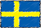 Flag of Sweden handwritten image