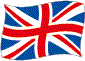 Flag of United Kingdom flickering image