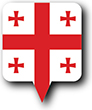 Flag of Georgia image [Round pin]