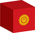 Flag of Kyrgyz Republic image [Cube]