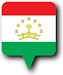 Flag of Tajikistan image [Round pin]