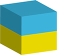 Flag of Ukraine image [Cube]