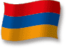 Flag of Armenia flickering gradation shadow image