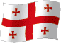 Flag of Georgia flickering gradation image