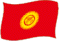 Flag of Kyrgyz Republic flickering image