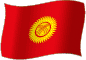 Flag of Kyrgyz Republic flickering gradation image
