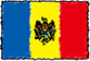 Flag of Moldova handwritten image
