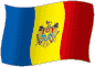 Flag of Moldova flickering gradation image