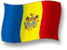 Flag of Moldova flickering gradation shadow image