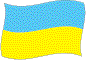 Flag of Ukraine flickering image
