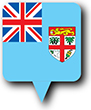 Flag of Fiji image [Round pin]