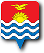 Flag of Kiribati image [Round pin]