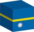 Flag of Nauru image [Cube]