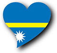 Flag of Nauru image [Heart2]