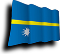 Flag of Nauru image [Wave]