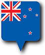Flag of New Zealand image [Round pin]