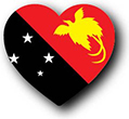 Flag of Papua New Guinea image [Heart1]