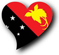 Flag of Papua New Guinea image [Heart2]