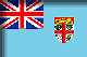 Flag of Fiji drop shadow image