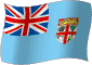 Flag of Fiji flickering gradation image