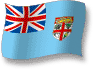 Flag of Fiji flickering gradation shadow image