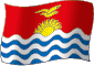 Flag of Kiribati flickering gradation image