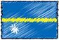 Flag of Nauru handwritten image