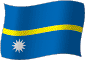Flag of Nauru flickering gradation image