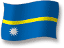 Flag of Nauru flickering gradation shadow image