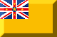 Flag of Niue emboss image