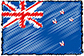 Flag of New Zealand handwritten image