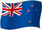 Flag of New Zealand flickering gradation image