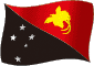 Flag of Papua New Guinea flickering gradation image