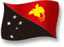 Flag of Papua New Guinea flickering gradation shadow image