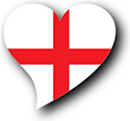Flag of England image [Heart2]