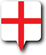 Flag of England image [Round pin]