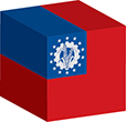 Flag of Myanmar image [Cube]