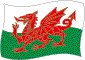 Flag of Wales flickering image
