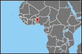 Map of Benin small image