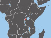 Location of Rwanda