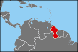 Map of Guyana small image