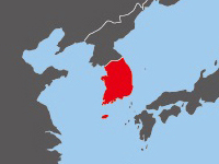 Location of South Korea