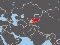 Location of Kyrgyz Republic