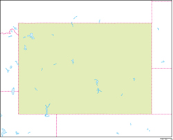 ワイオミング州地図の小さい画像